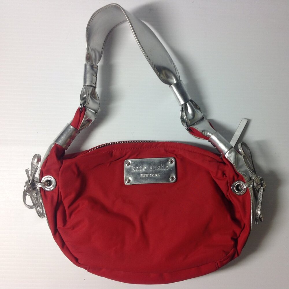 Vintage Kate Spade New York Red Nylon Shoulder Bag